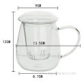 Tea Mug Glass Tea Mug with Filter and Lid Cups